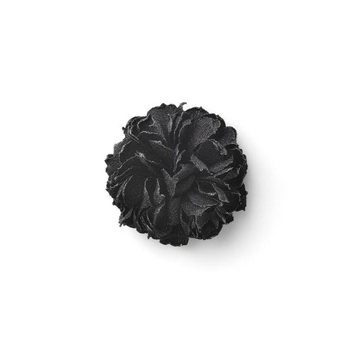 BRAMA BLACK S BURNED LAPEL FLOWER