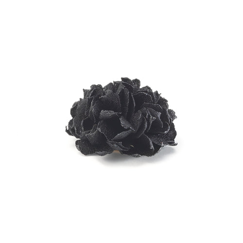 BRAMA BLACK S BURNED LAPEL FLOWER