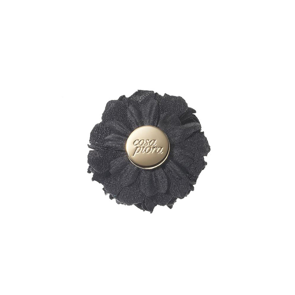 BRAMA BLACK S BURNED LAPEL FLOWER