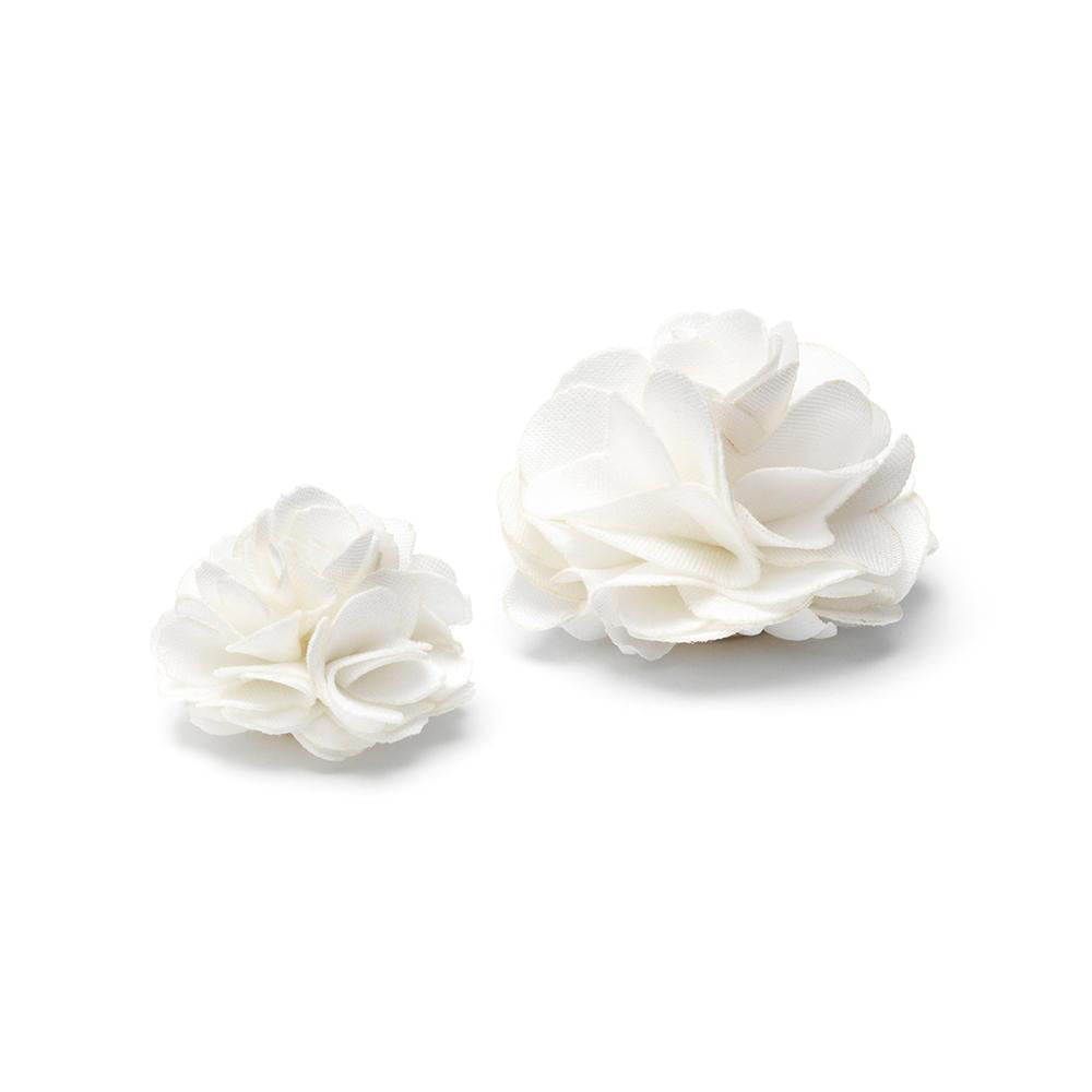 COMPAGNIA WHITE DUPLE LAPEL FLOWER