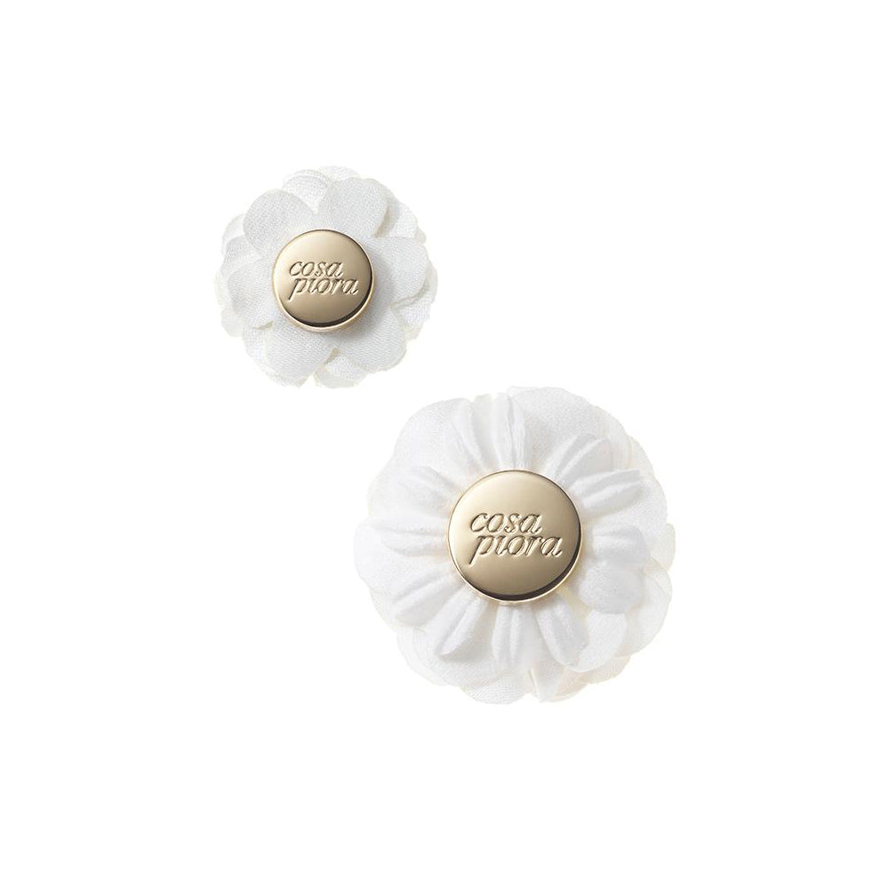 COMPAGNIA WHITE DUPLE LAPEL FLOWER