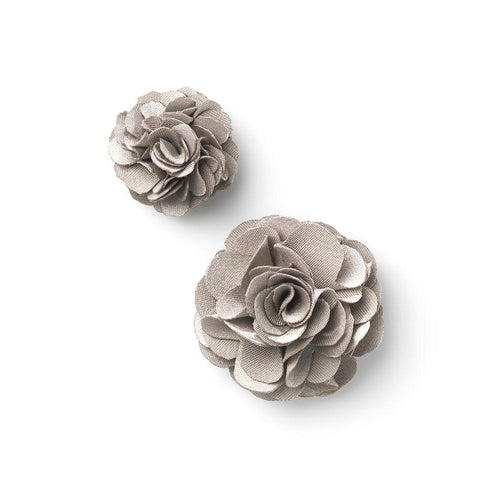 COMPAGNIA BEIGE DUPLE LAPEL FLOWER