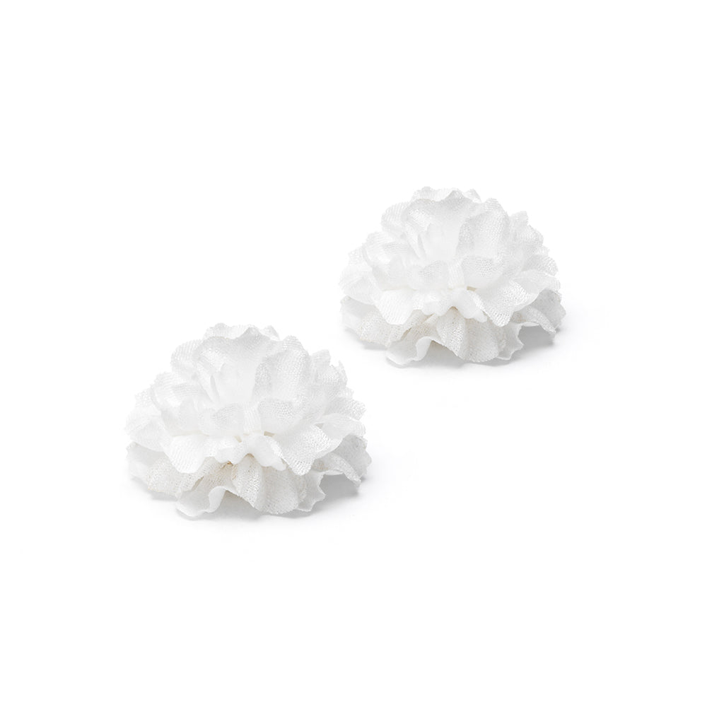 COMPAGNIA WHITE DUO LAPEL FLOWER