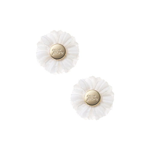 COMPAGNIA WHITE DUO LAPEL FLOWER