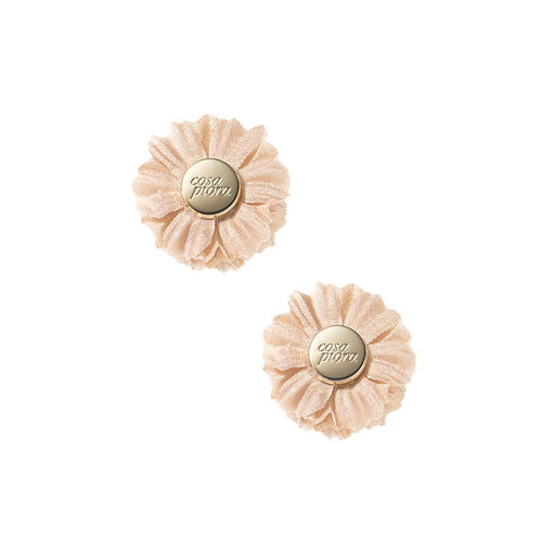 COMPAGNIA INDIAN PINK DUO LAPEL FLOWER