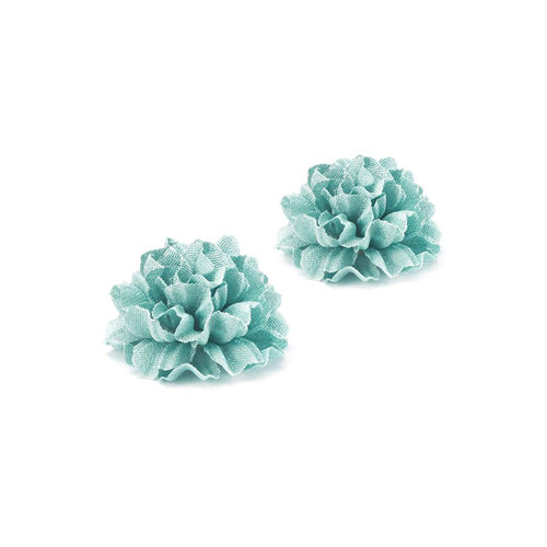 COMPAGNIA INDIAN BLUE DUO LAPEL FLOWER