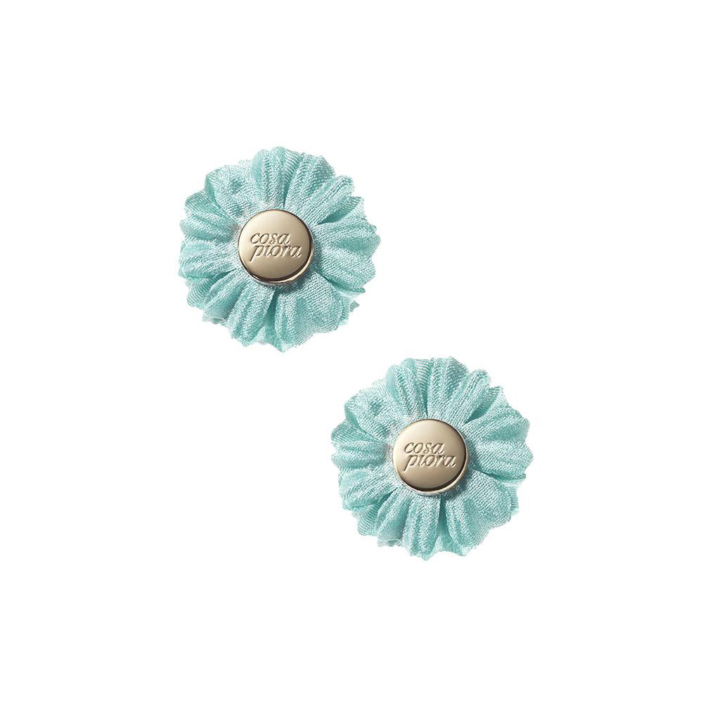 COMPAGNIA INDIAN BLUE DUO LAPEL FLOWER