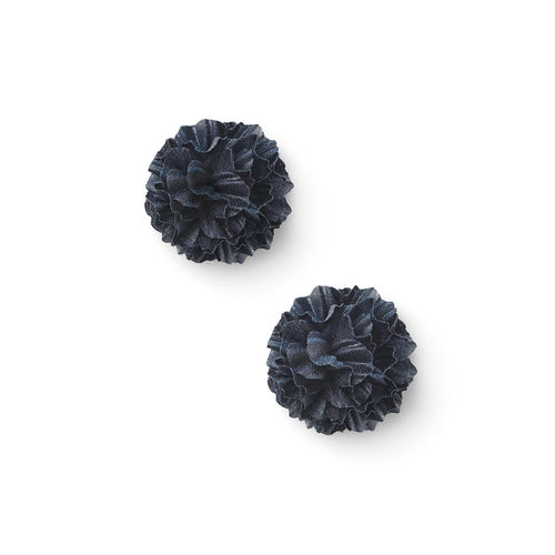 COMPAGNIA NAVY DUO LAPEL FLOWER