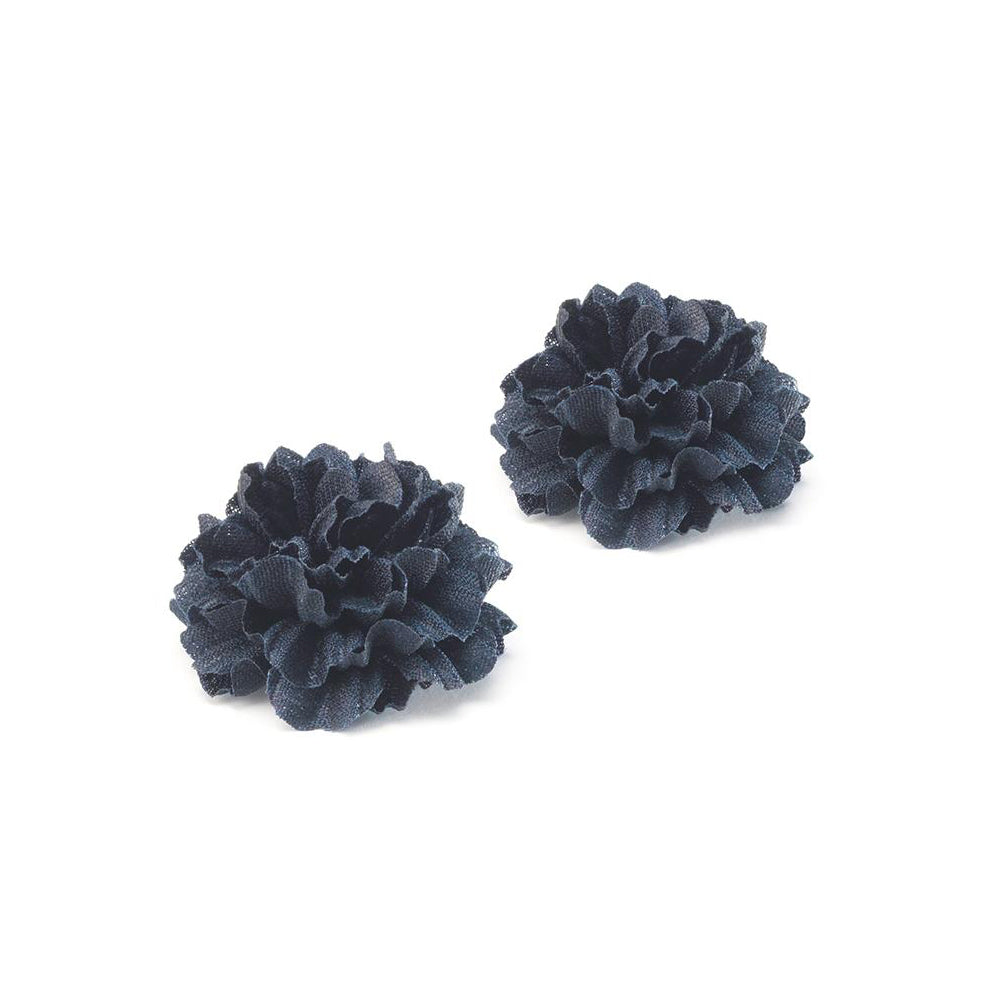 COMPAGNIA NAVY DUO LAPEL FLOWER