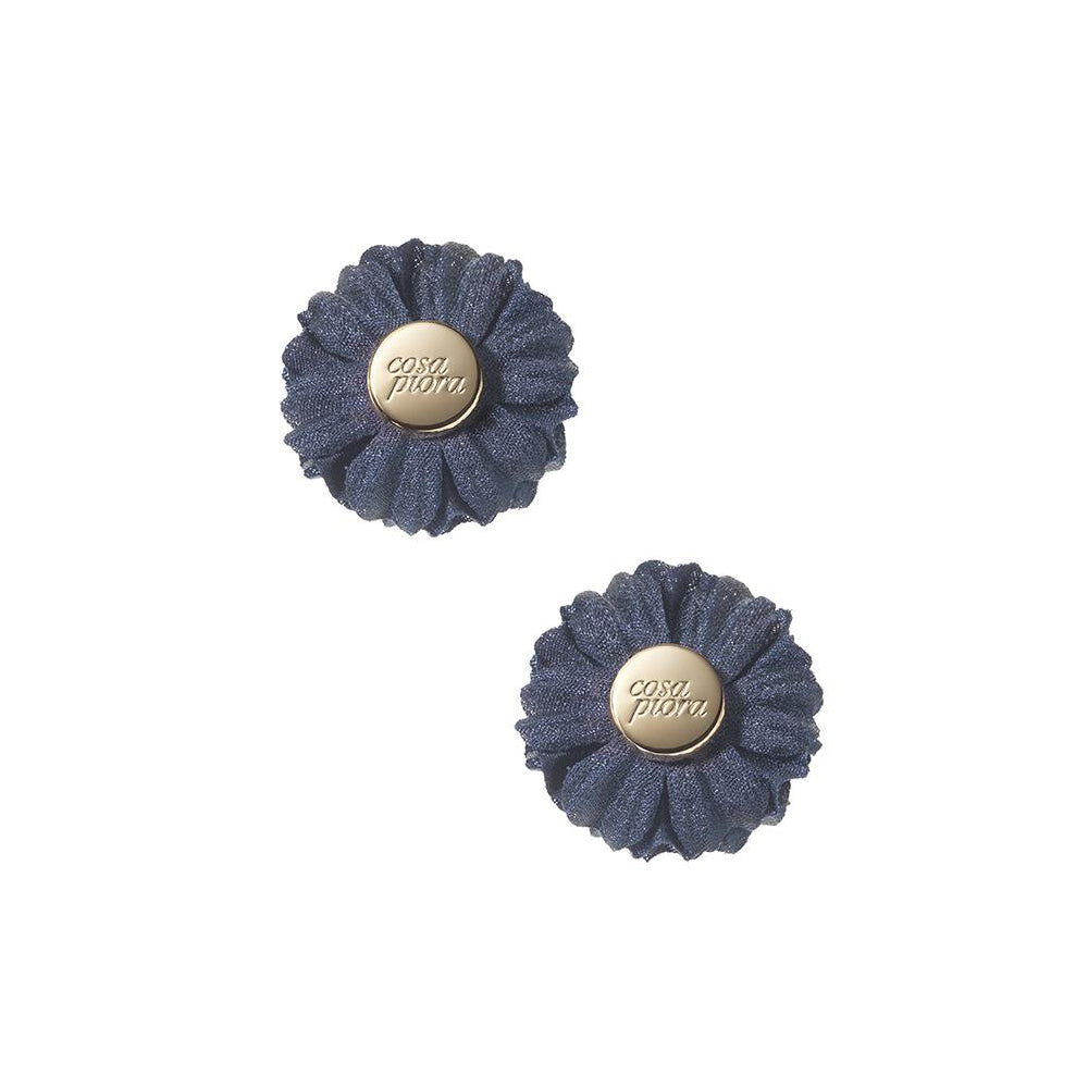 COMPAGNIA NAVY DUO LAPEL FLOWER